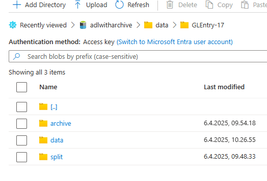 Integration dataset configuration